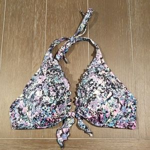 VS Ruffle Halter Bikini Underwire Top